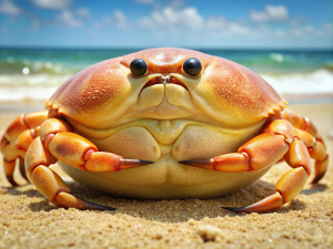 chubby humanoid  crab