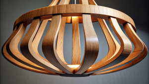 wooden drawing room light