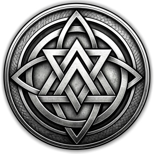 nordic symbol Odins-Knoten oder das Valknut Symbol