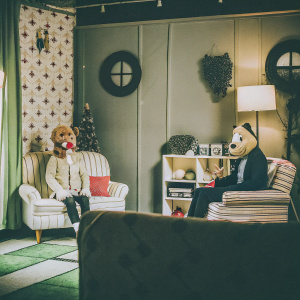 A whimsical interior of Nook's Cranny from Animal Crossing. Eccentric decor and humorous setup.
