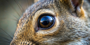 Close up on squarel eye