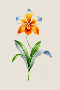 simple orchid flower