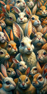 lots of rabbits