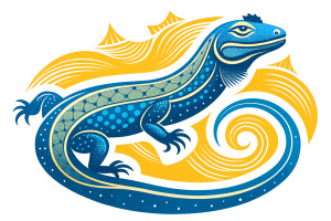 Komodo Dragon illustrations