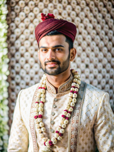 simple groom with a casual background indian style 3d