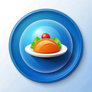 create a food plate icon