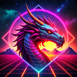 red dragon icon for videogame