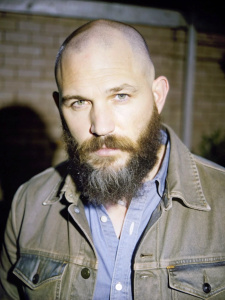 tom hardy, gray beard, fat, shaved head