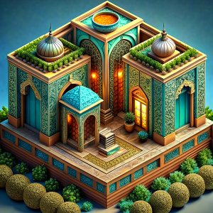 persian  house isometric