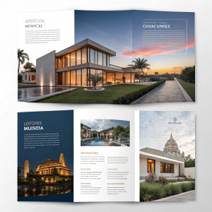 ArtHouse Mérida brochure showcasing sleek, modern architectural designs with creative flair.