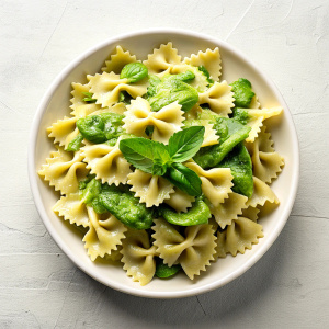 pasta with green sauce