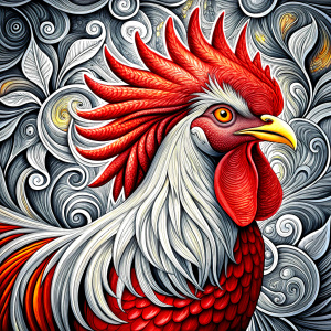 stately rooster