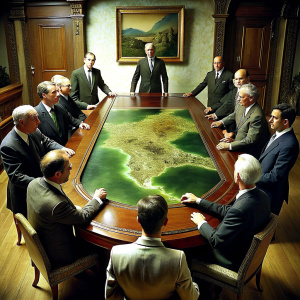  politicians and bankers angry with each other while playing Risk in a luxury boardroom. The atmosphere is tense, they are placing the figures on the board, high quality, 8k Ultra HD, -fps 20 -slow motion -camera zoom in -neg morphing, -neg erratic fluctuation in motion, -neg noisy, -neg bad quality, -neg distorted, -neg poorly drawn, -neg blurry, -neg grainy, -neg low resolution, -neg oversaturated, lack of detail image: