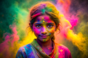 Holi colorful photoshoot