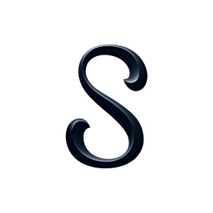 lowercase letter "S" white background  , 