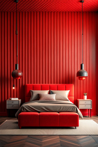 red background, for pinterest, make it super, red bed room,