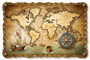 898)   Old map, vector

treasure, compass, map, icon, 3d, papyrus, pirate, isolated, vector, navigation, island, hidden, travel, vintage, illustration, concept, sea, retro, white background, flag, graphic, web, old, ship, tourism, cartography, wealth, parchment, ideas, mesh, thumbtack, antique, navigate, sailing, discovery, secret, direction, geography, journey, design element, eps10, guide, map pin, object, plan, searching, sheet, torn, worn

