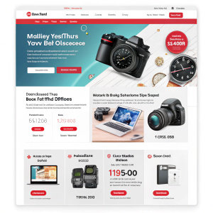 Homepage of Snapdeal featuring various products such as cameras, watches and highlighting special offers and deals.