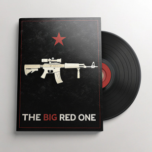 DVD cover for 'The Big Red One'. Black background with white rifle centered. Title and cast names in white.