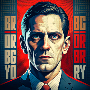 Craft a poster centered around the quote, "Big Brother is Watching You." Utilize stark, oppressive typography over a background that suggests surveillance and control, with an eye that dominates the design, symbolizing the pervasive gaze of authority. vibrant color, high contrast UHD, cinematic, ultra realistic, style raw, DSLR camera with a lens of 50mm -- aspect ratio 1:21 -- v 5.0