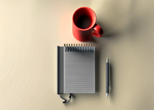 3d illustration. notes  and some office stuff

 
