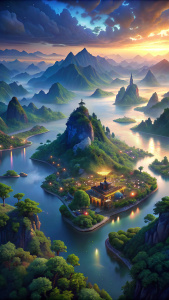National bird's-eye view of Shan Hai Jing