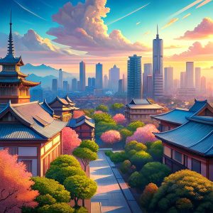 anime background city