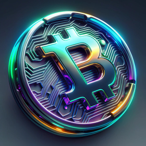 bitcoin cryptocurrency on a transparent background