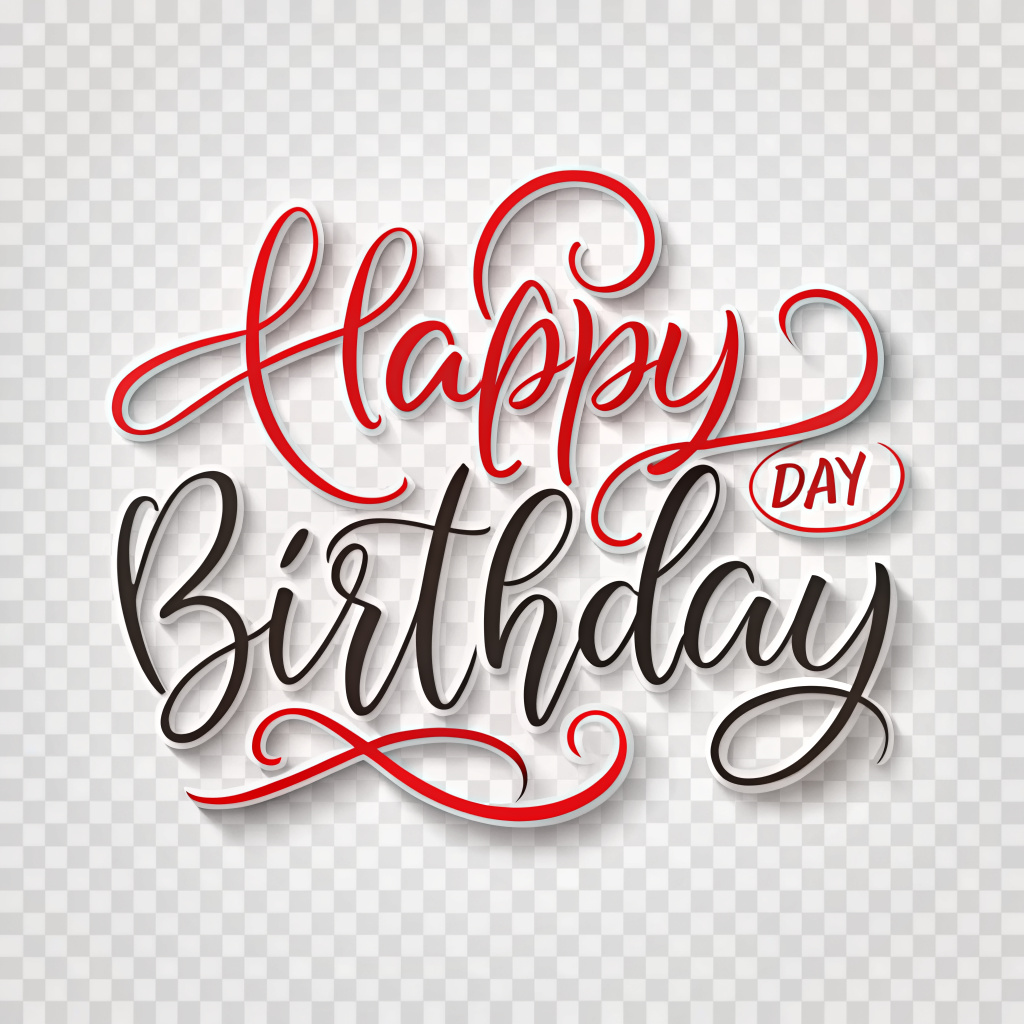 

happy birthday CALLIGRAPHY, clean transparent background white background with birthday elements











































 


