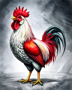 stately rooster