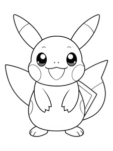 
 	
pokemon coloring pages coloring book page, simple and
clean line art, children drawing book. Black and
white, crisp black lines, .

