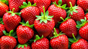 delicious strawberries background