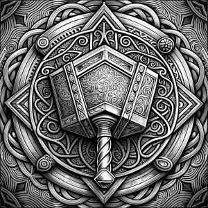 Mjölnir Hammer des Thor symbol