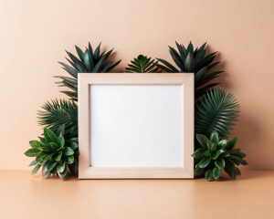 Plain white background with a minimalist border, leaving the center clear.