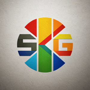 skg logo minimalist sarı mavi kırmızı yeşil turuncu