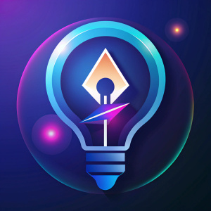 Logo designer gráfico, "Re9". Light bulp, arrow mouse icon,