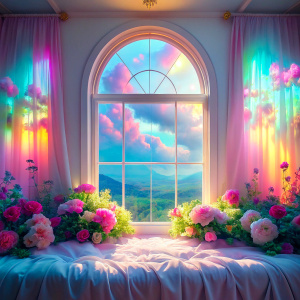   bed window real retro light pastel bed window flowers curtain The Bioluminescent  phenomenon 
very light pastel kawaii Rainbow Acrylic Effect 
