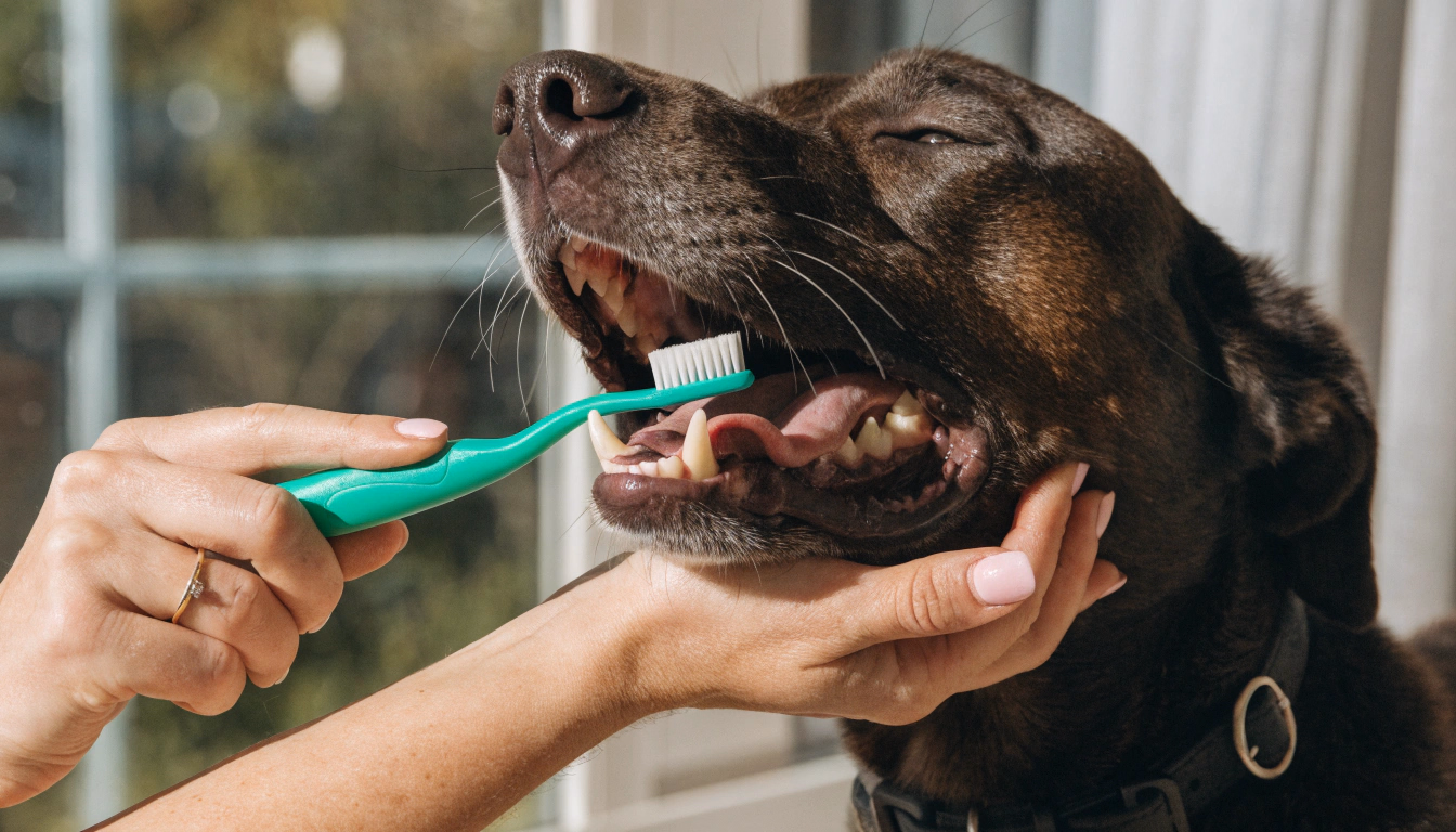 dog teeth brushing