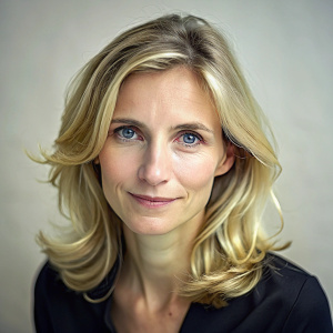 auteure de romans blonde aux cheveux mi long français de 25 ans