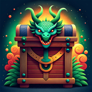 wooden dragon chest, Chinese New Year