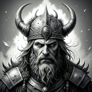 viking perfect realistic art, high-definition, high-definition grey and black, white background 