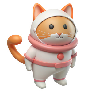 Cat astronaut suit