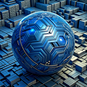 global blue circuit board  background