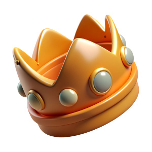 crown with white background, game rpg style