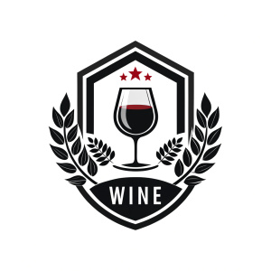 logo wine black white colour 