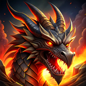 dragon icon for videogame
