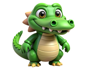 alligator animals characters isolated on white background