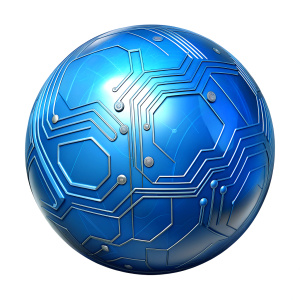 global blue circuit board  background