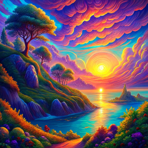 sunrise over the sea