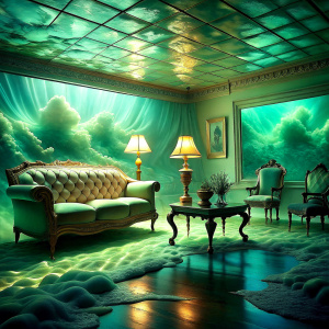 close up vintage      livingroom undersea sea submerged  vintage livingroom  phenomenon     wave sea submerged The Bioluminescent   phenomenon soft  pastel  Iridescent Acrylic Amazing light reflections 
 
